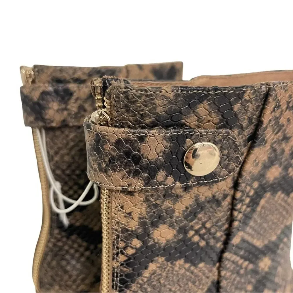 Joie Snake Heeled Boots - Picture 5 of 11